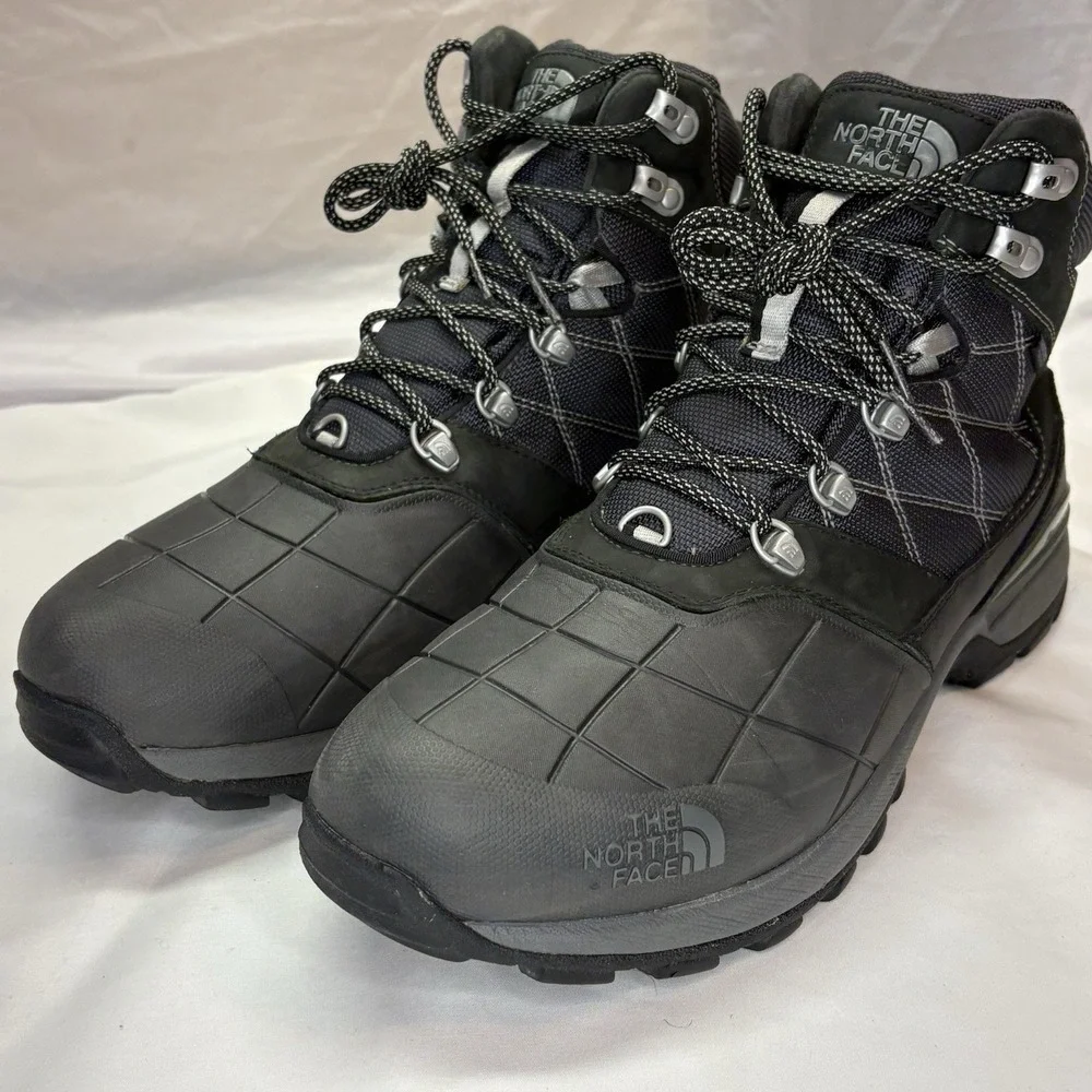 The North Face Snowsquall Mid Boots Mens US 13 Black Waterproof Winter HydroSeal